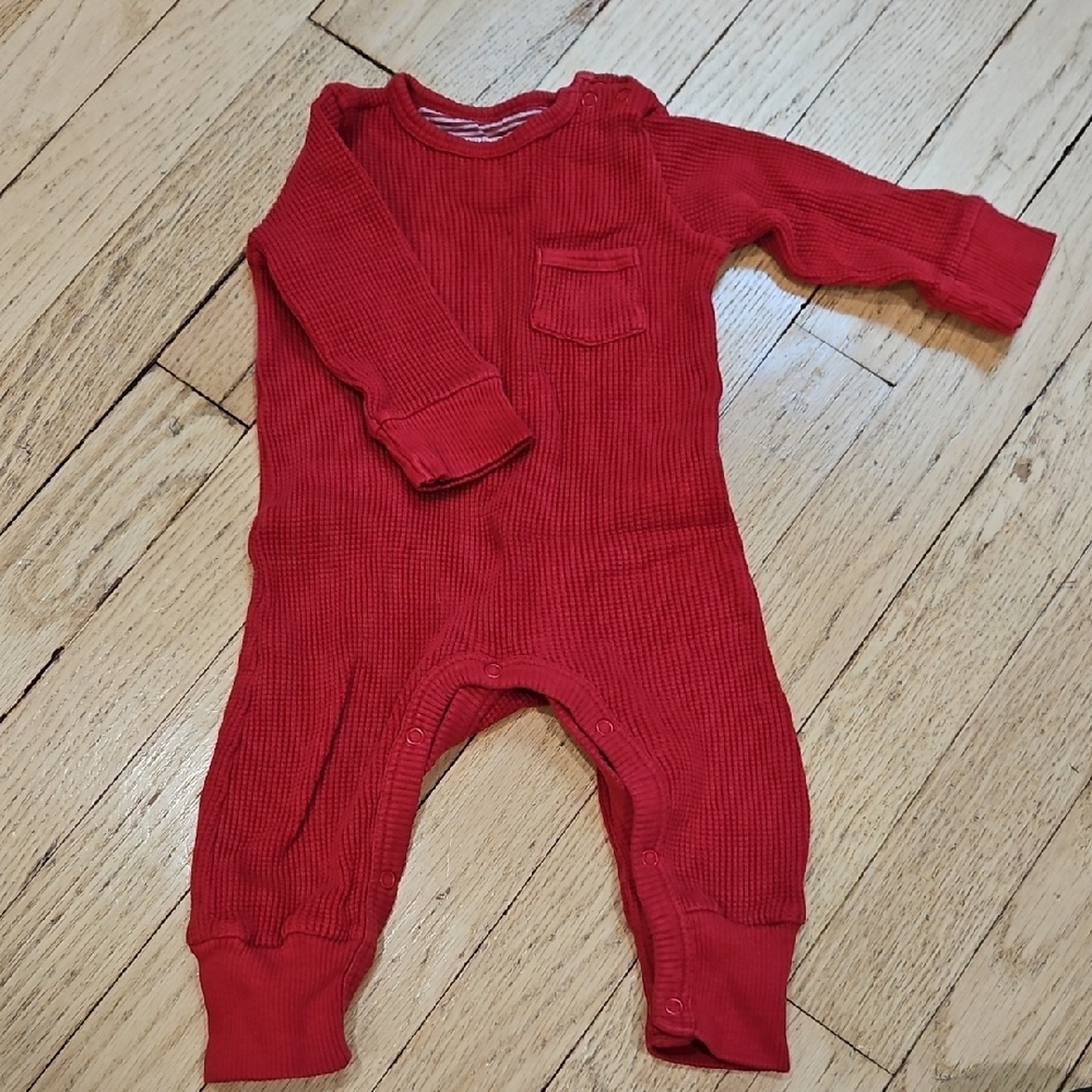 Burts Bees Vibrant Red Kids One Piece